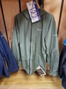 Two Salewa Puez PTX 2L M Jackets, Colour: Thyme, Size: 48/M, 54/2X Please read the following