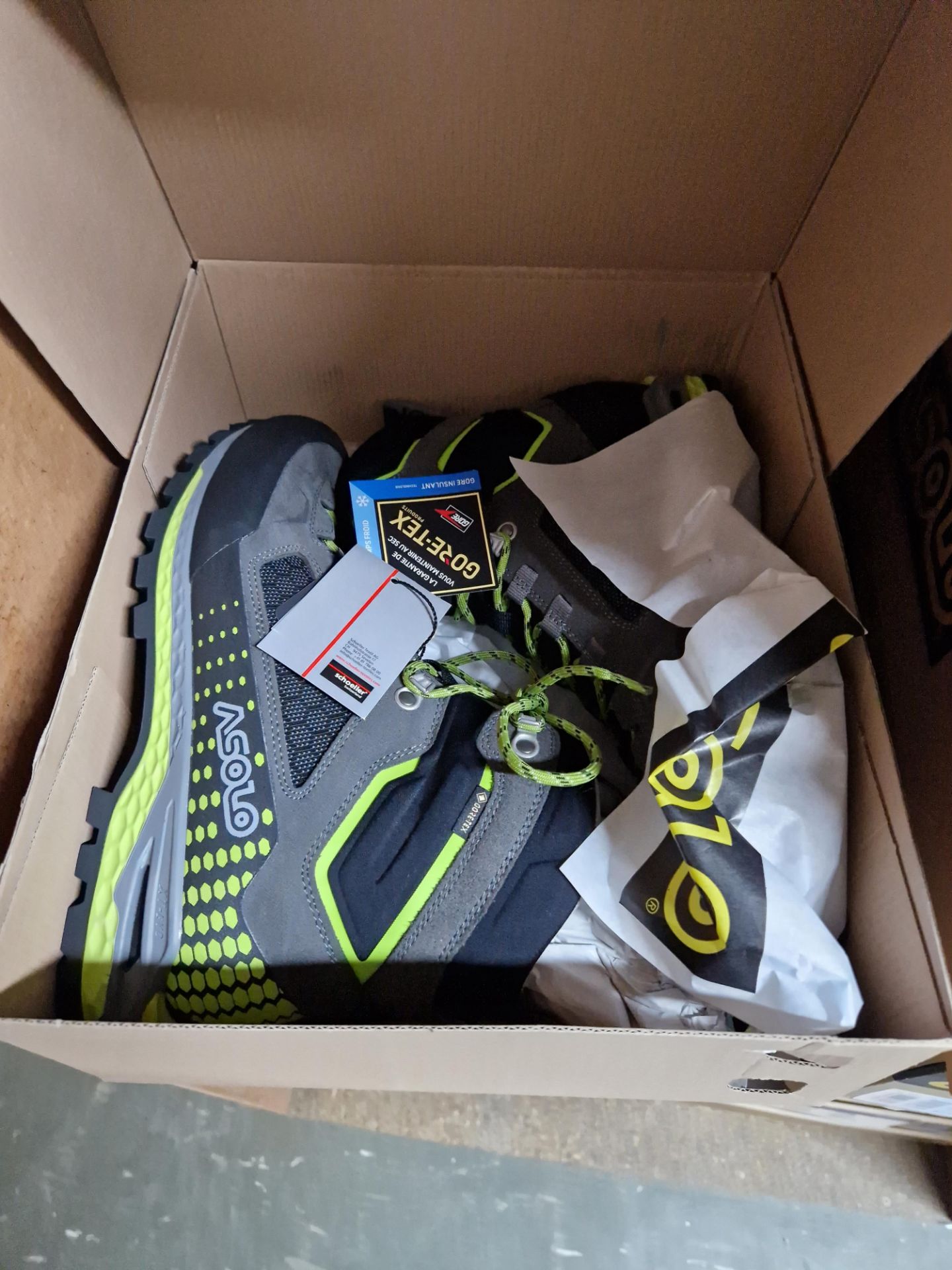 Two Pairs of Asolo Freney EVO GV MM Boots, Colour: Graphite/Green Lime, Sizes: 8.5 UK, 8 UK Please - Image 2 of 2