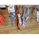 Eight DMM Slings and Lanyards, 11mm, 18mm and Petzl Connect Adjust Sling Lanyard Please read the