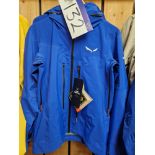 Salewa Puez GTX Paclite M Jacket, Colour: Electric Blue, Size: 46/S Please read the following