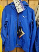 Salewa Puez GTX Paclite M Jacket, Colour: Electric Blue, Size: 46/S Please read the following