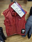 Three Salewa Ortles Hybrid TWR W Vests, Colour: Syrah, Sizes: 42/36 to 48/42 Please read the