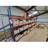 Three Bays of 4 Tier Boltless Steel Racking, Approx. 2.5m x 0.6m x 2.4m and Residual Racking