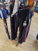 Three Pairs of Salewa Ortles / Sella Responsive Trousers, Colour: Rhodo Red / Navy Blazer / Black