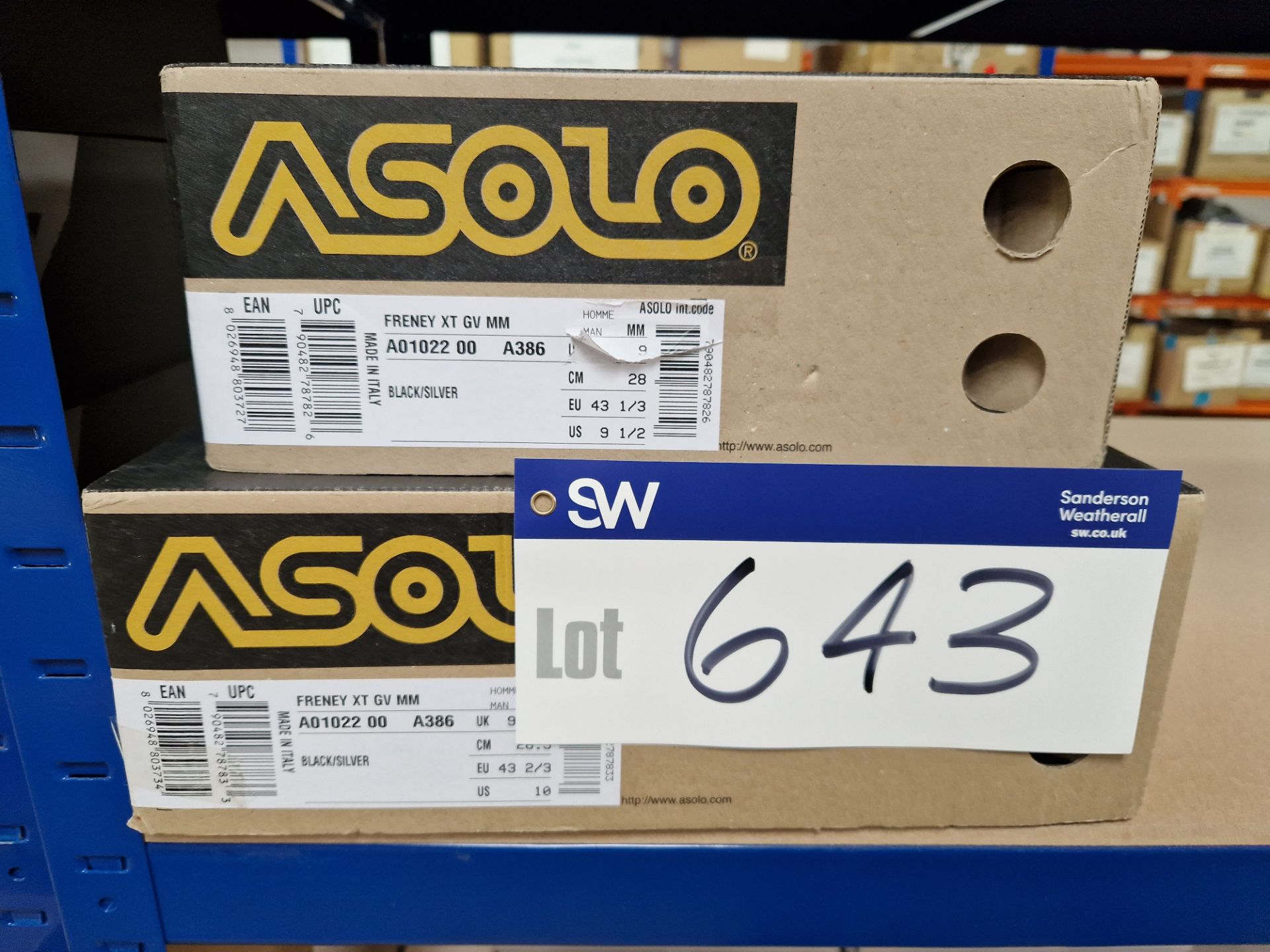 Two Pairs of Asolo Freney XT GV MM Boots, Colour: Black/Silver, Sizes: 9 UK Please read the