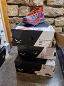 Three Pairs of Salewa WS Dropline GTX Trainers, Colour: Ombre Blue/Virtual Pink, Size: 5 UK, 12 UK