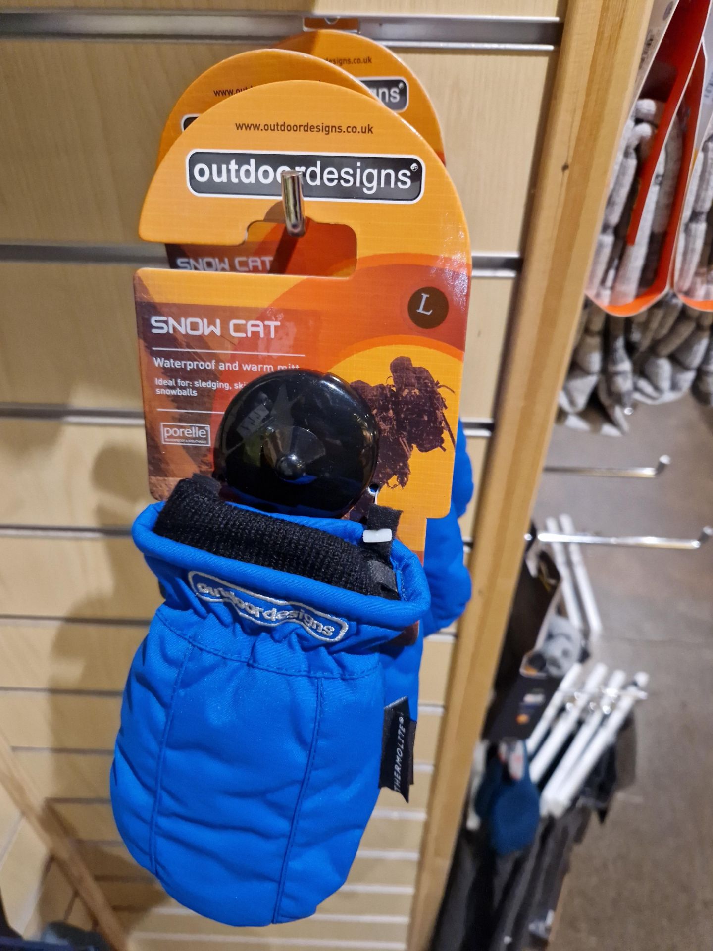 Five Pairs of Outdoor Designs Snow Cat Gloves, Sizes: S, L Please read the following important - Image 2 of 2