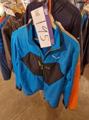 Three Salewa Puez / Sella Jackets, Colours: Electric Blue / Red Orange / White + Black Out Grid,