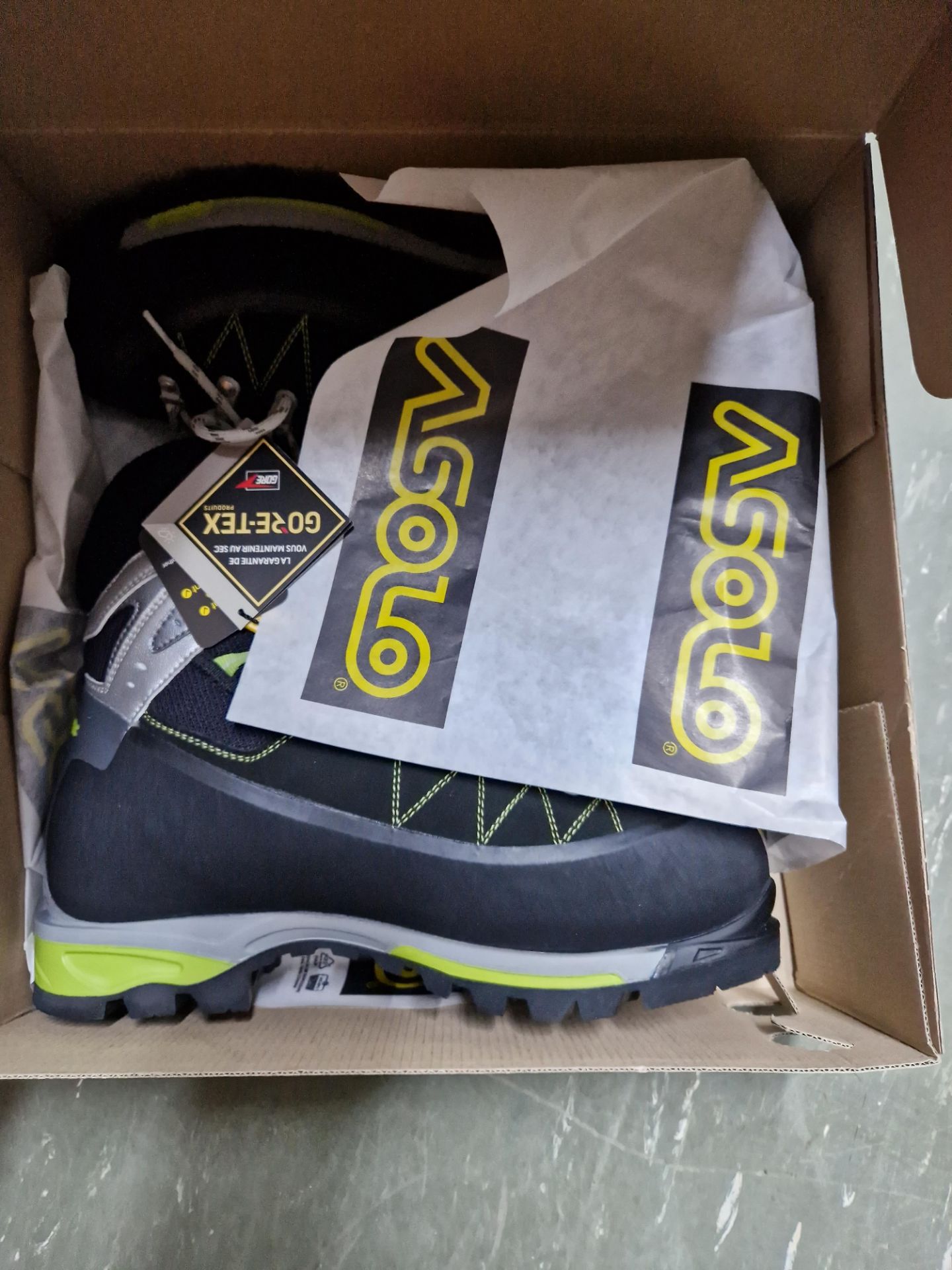 Eight Pairs of Asolo Alta VIA GV MM Boots, Colour: Black/Green, Sizes: 12 UK, 11.5 UK, 11 UK, 10.5 - Image 2 of 2