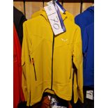 Two Salewa Agner DST M Jackets, Colour: Gold, Sizes: 46/S, 48/M Please read the following