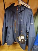 Three Salewa Stelvio GTX 2L M Jackets, Colour: Navy Blazer, Sizes: 46/S, 48M, 52/XL Please read