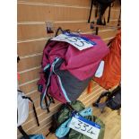 Two Dynafit Traverse 22 Backpack, Colour: Beet Red/Black Out, Sizes: M/L, XS/S Please read the