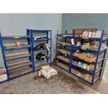 Four Bays of 5 Tier Boltless Steel Racking Please read the following important notes:- ***Overseas