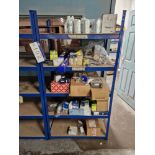 Contents to One bay of Racking, including Brake Pads, Filters, Wipers, Steering Rods, etc Please