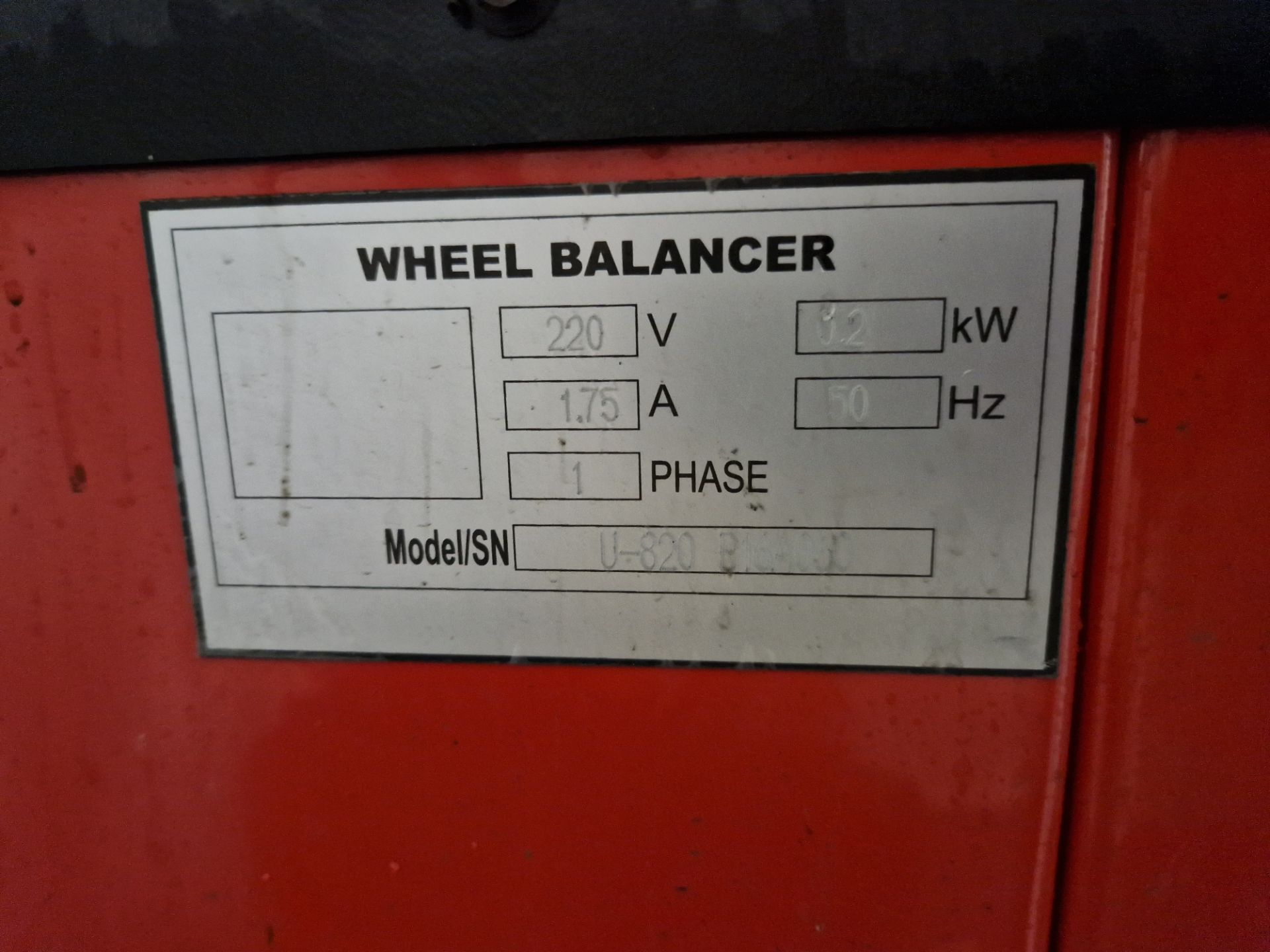 Unite U-820 Digital Wheel Balancer Please read the following important notes:- ***Overseas - Bild 4 aus 4