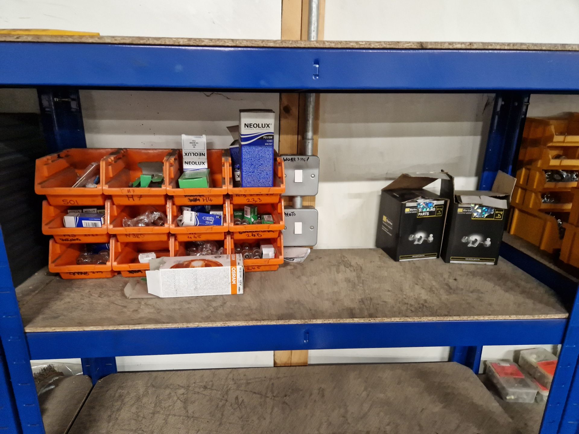 Remaining Contents to Six Bays of Racking, including, Nuts, Bolts, Filters, Washers, Wipers, - Image 3 of 8