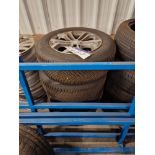 Four Mercedes 5 Spoke 17" Alloy Wheels with Part Worn Tyres Please read the following important