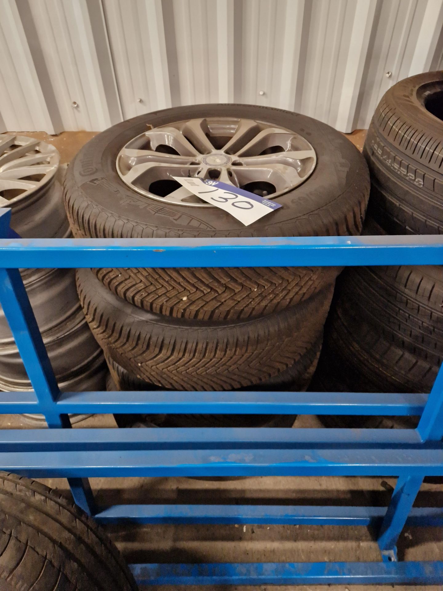 Four Mercedes 5 Spoke 17" Alloy Wheels with Part Worn Tyres Please read the following important