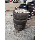 Four 17" Audi 10 Spoke Alloys and Four Dunlop 225/55R17 97Y Tyres Please read the following
