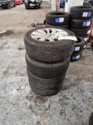 Four 17" Audi 10 Spoke Alloys and Four Dunlop 225/55R17 97Y Tyres Please read the following