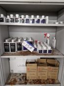 Contents of AutoGlym LifeShine Consumables to Cabinet, including Bodywork, Interior Protectant,