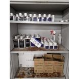 Contents of AutoGlym LifeShine Consumables to Cabinet, including Bodywork, Interior Protectant,