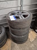Four 5 Spoke 18" Alloy Wheels with Part Worn Tyres Please read the following important notes:- ***