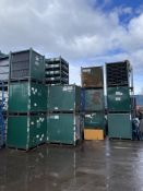 Five Stackable Post Pallets, approx. 1.4m x 1.2m x 1.5m high (Contractors take out charge - £20)