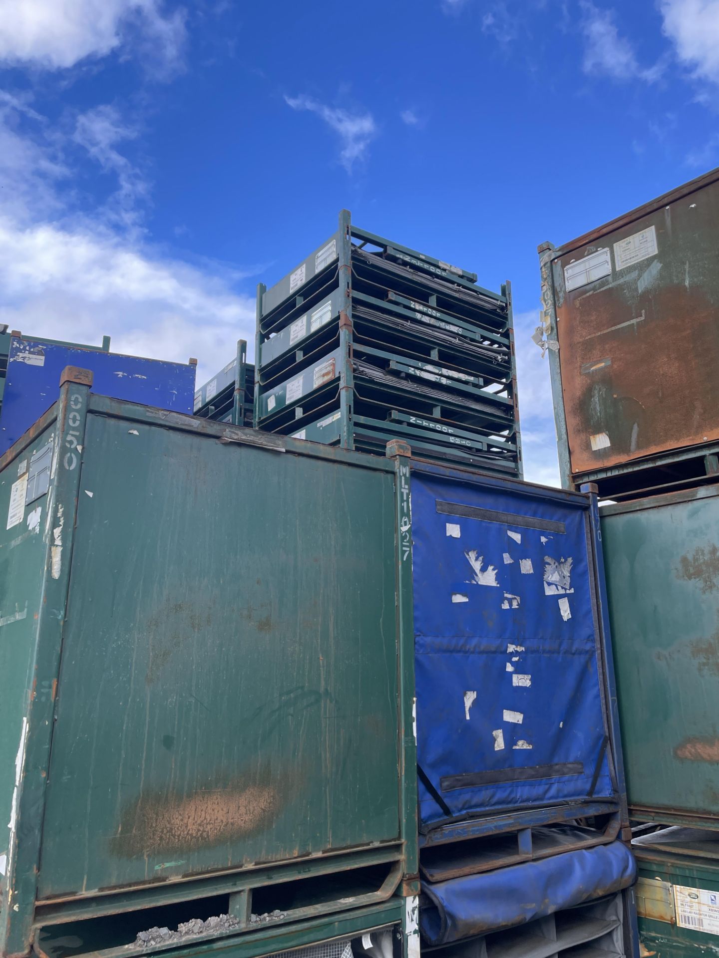 Five Collapsable Stackable Steel Stillages, each approx. 1.6m x 1.2m (Contractors take out - Image 2 of 3