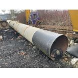 45ft Steel Chimney, approx. 950mm dia (Contractors take out charge - £100) Please read the following