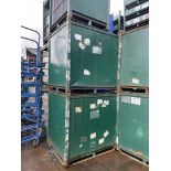 Five Stackable Post Pallets, approx. 1.4m x 1.2m x 1.5m high (Contractors take out charge - £20)
