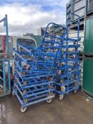 Five Steel Framed Trolleys, each approx. 1.25m x 1m (Contractors take out charge - £10) Please