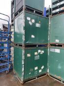 Five Stackable Post Pallets, approx. 1.4m x 1.2m x 1.5m high (Contractors take out charge - £20)