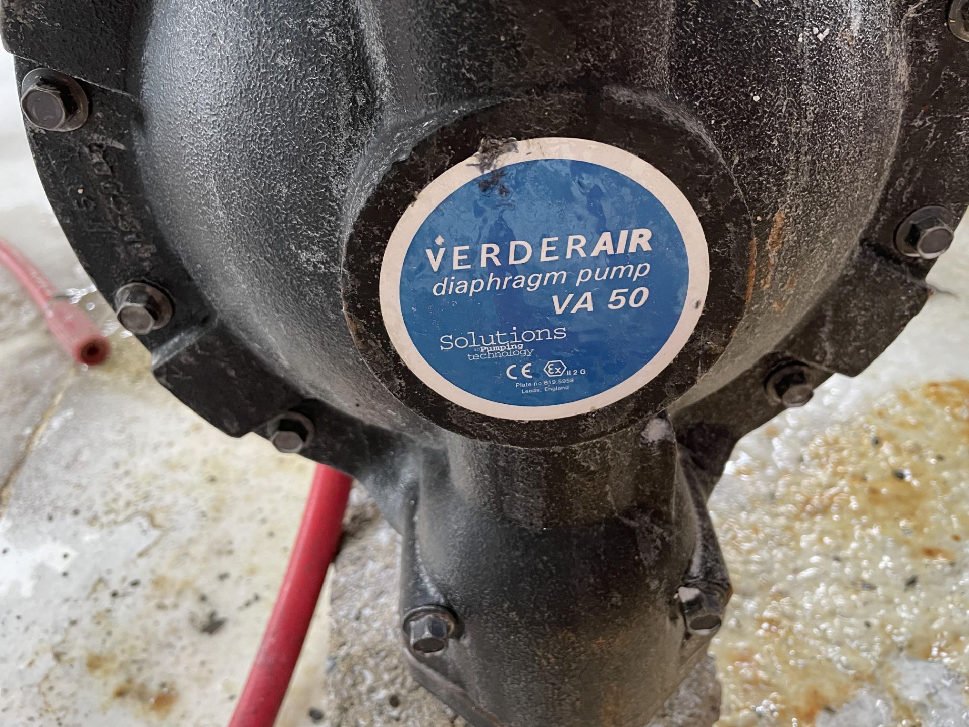 Verderair VA50 Diaphragm Pump (Contractors take out charge - £20) Please read the following - Image 2 of 3