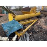 Steel Jib Crane, approx. 5.5m high x 4.4m jib (Contractors take out charge - £20) Please read the