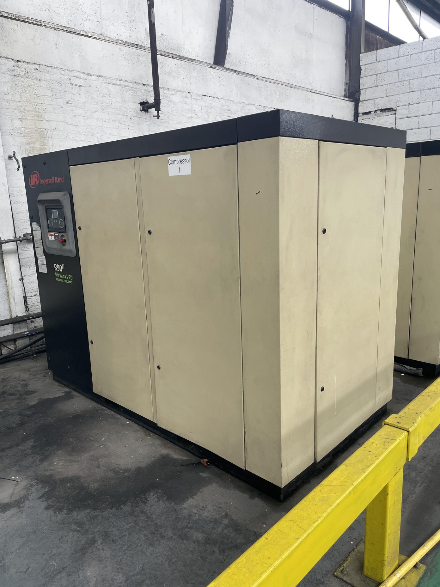 Ingersoll Rand R90N-A10.0 Nirvana VSD Premium Efficiency Packaged Air Compressor, serial no.