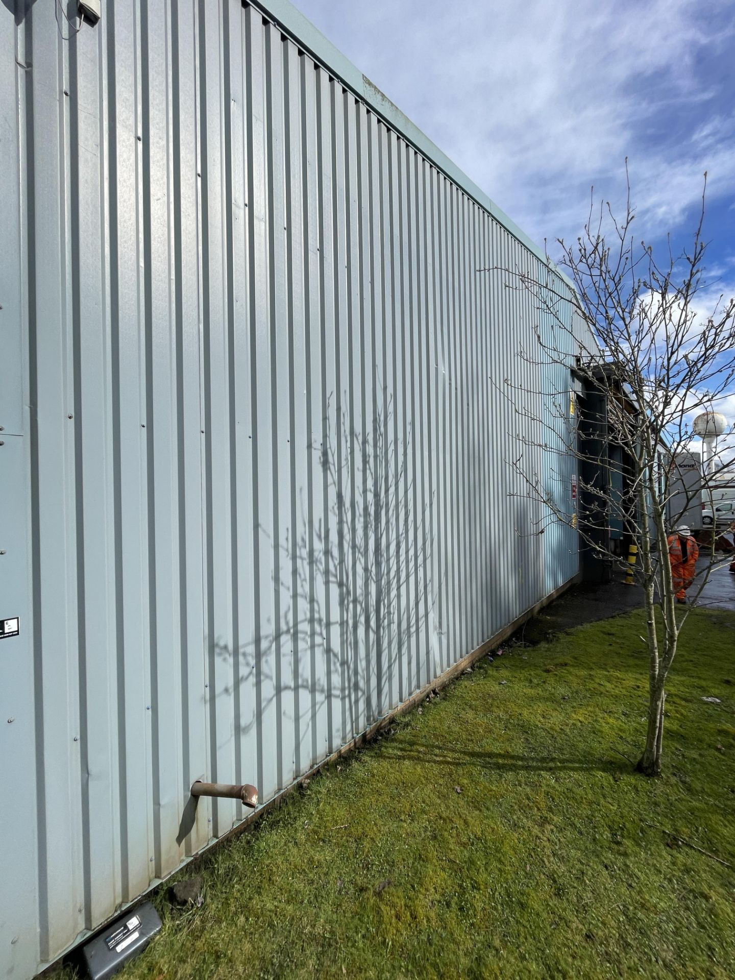 Steel Portal Framed Building, approx. 37m long x wide 22m x 6.2 to eaves, with profiled steel - Image 3 of 11