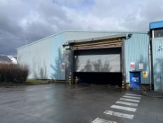 Steel Portal Framed Building, approx. 37m long x wide 22m x 6.2 to eaves, with profiled steel