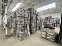 Approx. 2,800 Bales of Sorted/Graded Recyclable Waste Textiles (circa 125 tonnes)