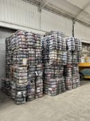 APPROX 208 BALES (9360KG) RECYCLABLE WASTE TEXTILES, Understood to comprise: Six bales x 45kg