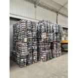 APPROX 208 BALES (9360KG) RECYCLABLE WASTE TEXTILES, Understood to comprise: Six bales x 45kg