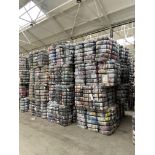 APPROX 224 BALES (10,080KG) RECYCLABLE WASTE TEXTILES, Understood to comprise: Two bales x 45kg