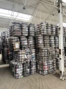 APPROX 208 BALES (9360KG) RECYCLABLE WASTE TEXTILES, Understood to comprise: Two bales x 45kg