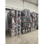 APPROX 200 BALES (9000KG) RECYCLABLE WASTE TEXTILES, Understood to comprise: Three bales x 45kg