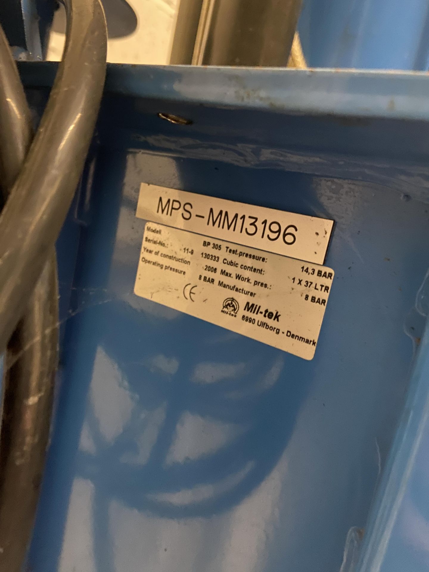 Mil-tek BP 305 Plastic Baler, serial no. 11-9 130333, year of manufacture 2006, dimensions approx. - Image 2 of 2