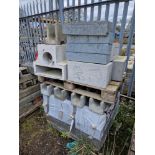 Two Pallets of Various Blocks, Including T-Shaped, U-Shaped and Solid Please read the following