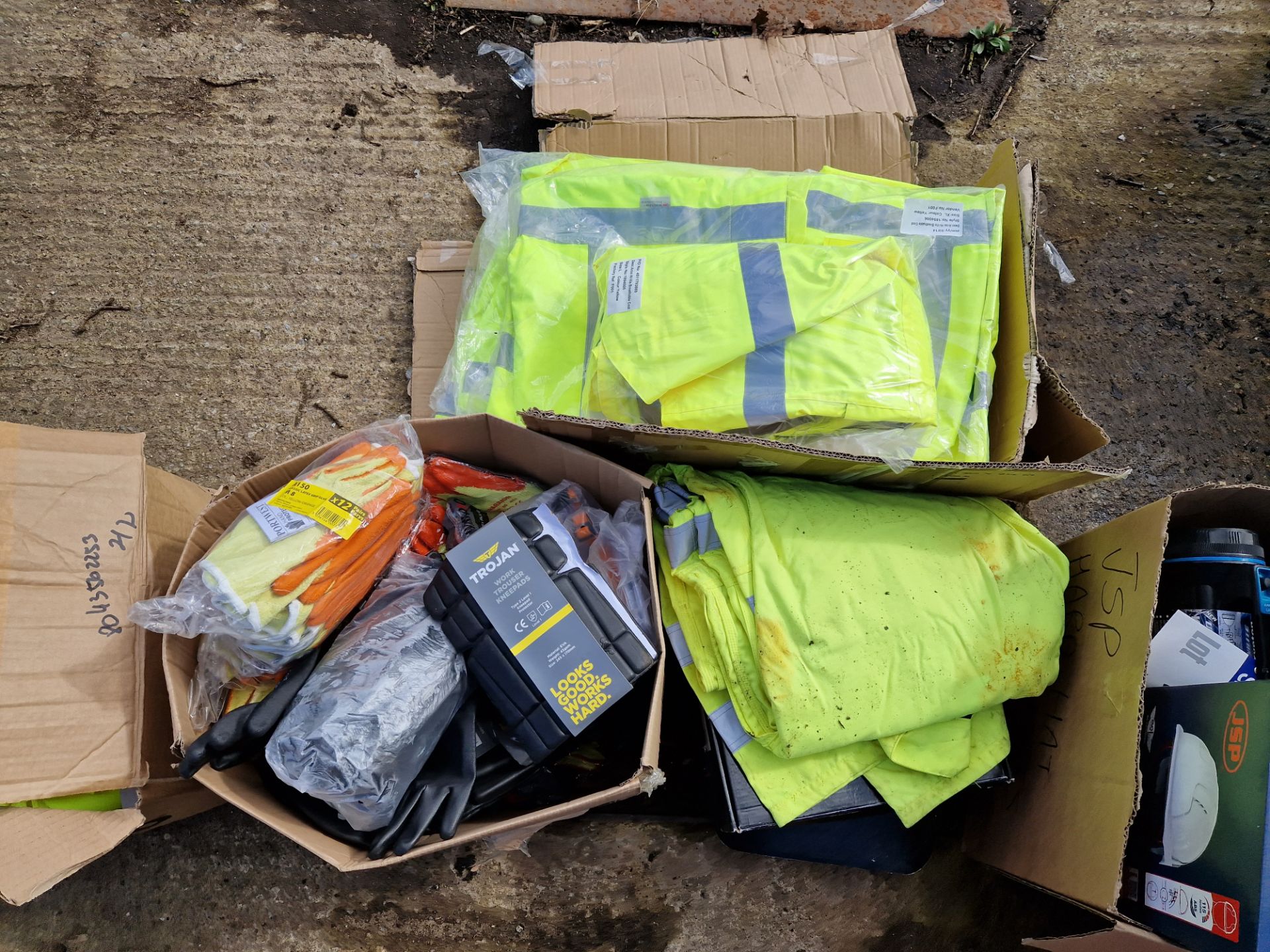 Quantity of PPE Equipment, including Hard Hats, Goggles, Hi-Vis Jackets and Trousers, Gloves, etc - Image 3 of 5