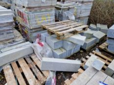 Four Pallets of Various Stone Blocks, Curved Blocks and Angled Blocks Please read the following