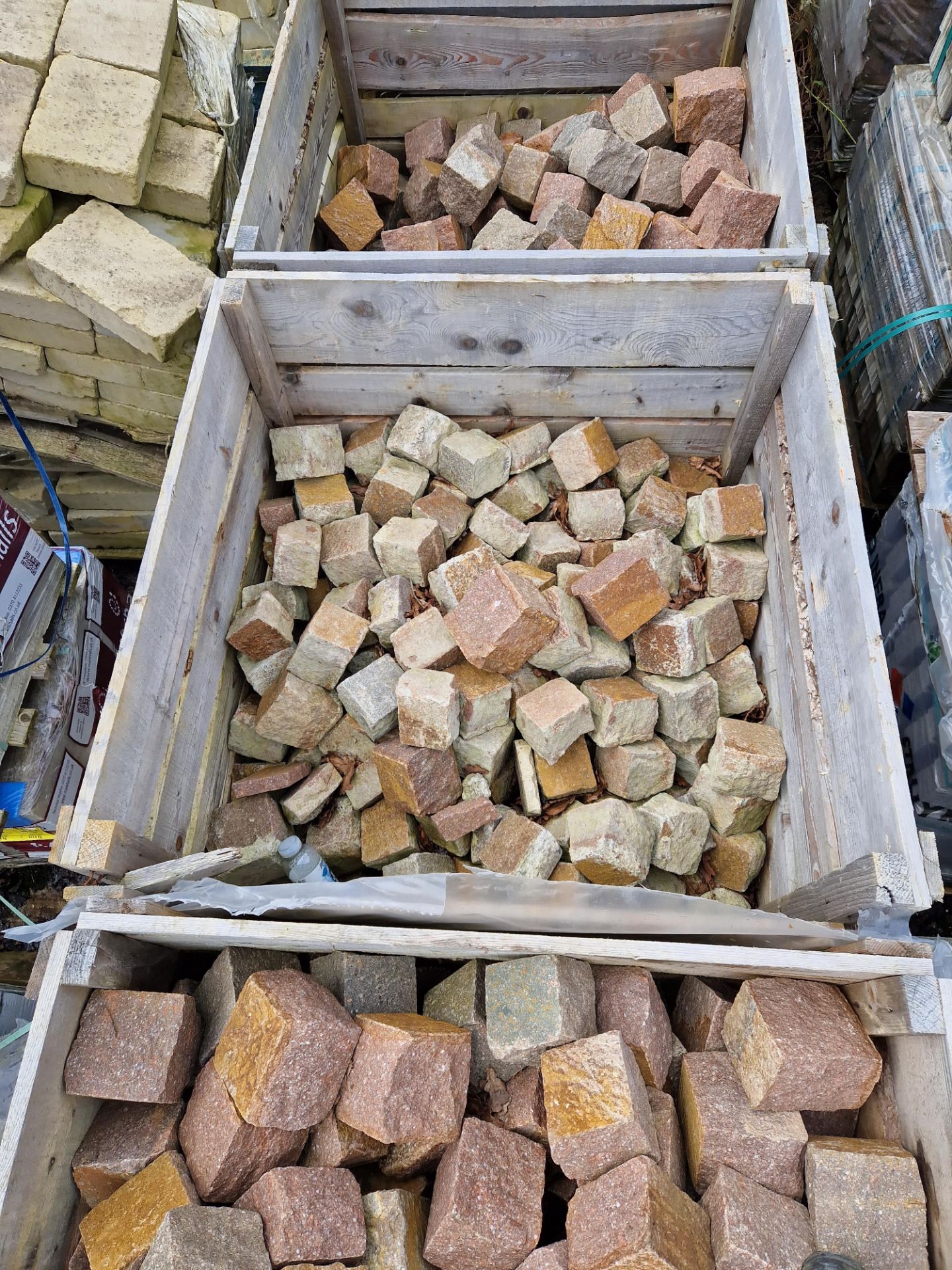 Four Pallets of Rough Cut Blocks, Various Sizes Please read the following important notes:- *** - Image 2 of 4