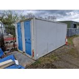 2 Door Welfare Unit (No Keys), Approx. 4.9m x 2.7m x 2.35m Please read the following important